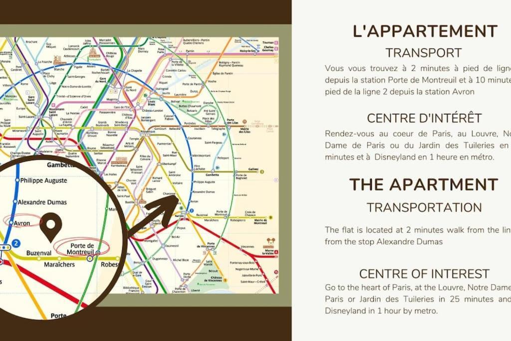 12.Appart 4Pers#1 Bedroom #Pere Lachaise #Nation Paris Bagian luar foto